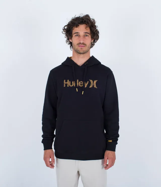 Hurley Toledo Basic felpa cappuccio uomo nera