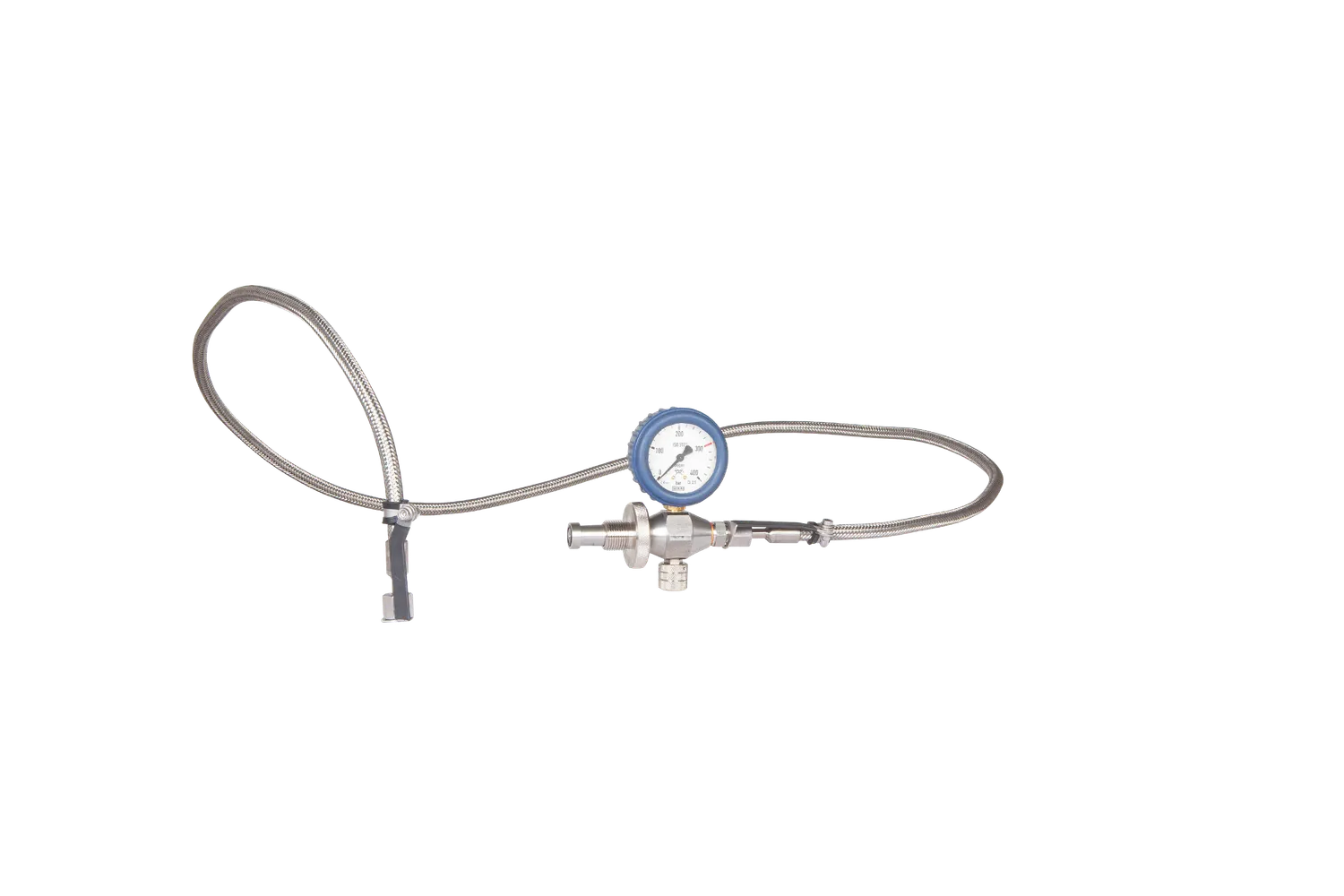 NRC tubo inox 1,65 m manometro Wika DIN G5/8