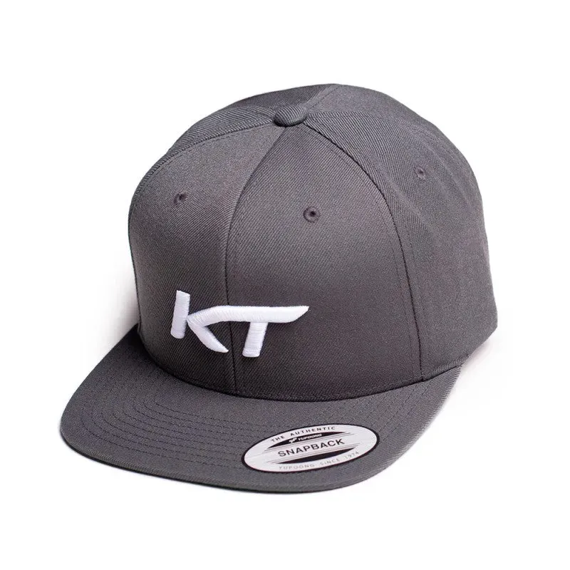 KT Snapback Cap cappellino cotone grigio scuro