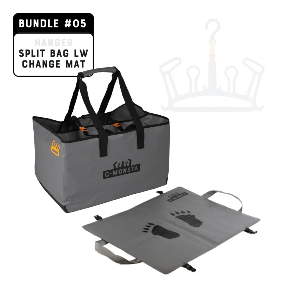 C-Monsta #05 duo split bag lightweight + tappetino