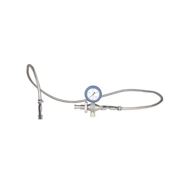 NRC tubo inox 1,65 m manometro Wika DIN G5/8