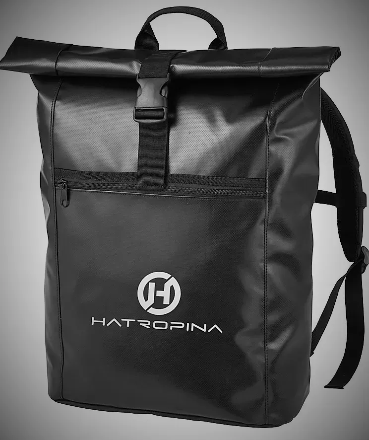 Hatropina KX ECO zaino nero tarpaulin taglia unica resistente