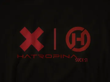 Hatropina C'est Nul t-shirt nero maniche corte