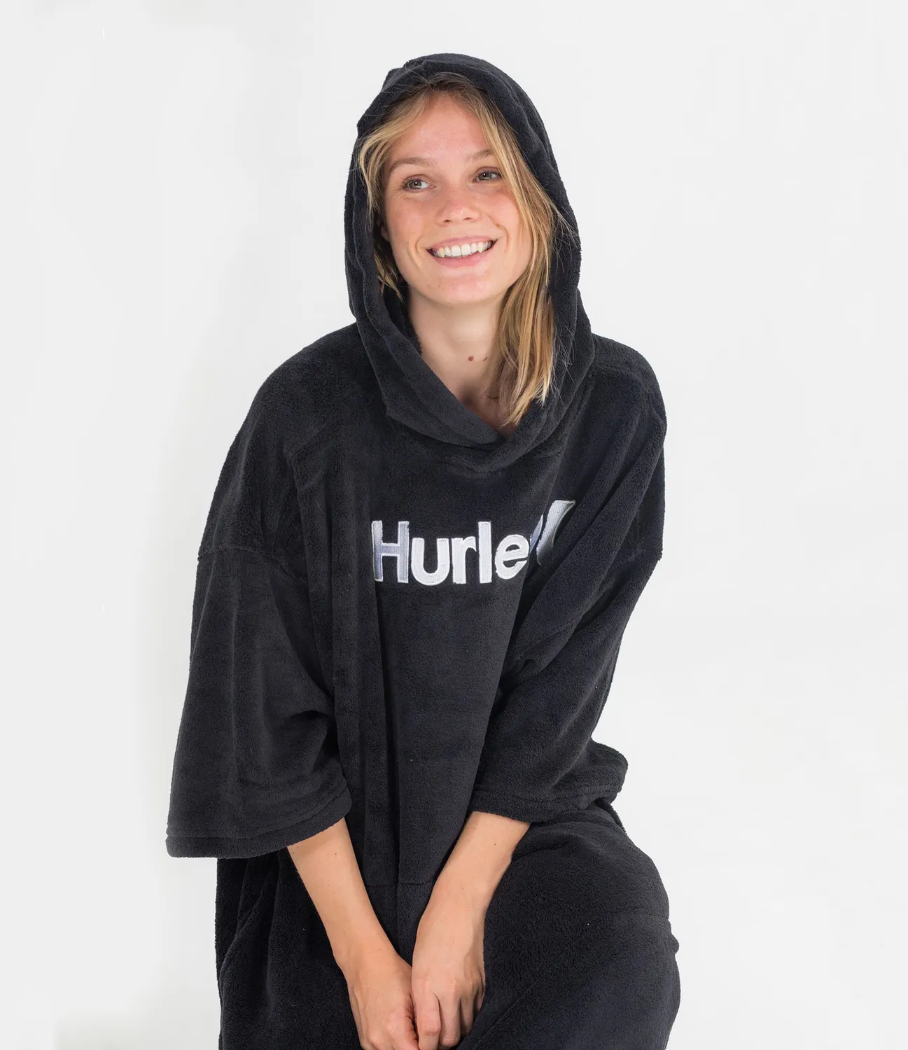 Hurley One & Only poncho mare unisex pile polare