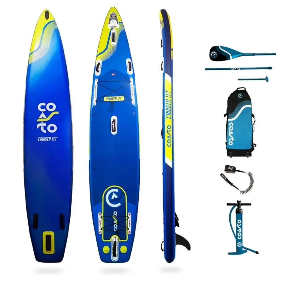 Coasto Cruiser 13'1 tavola SUP gonfiabile blu lime 355L