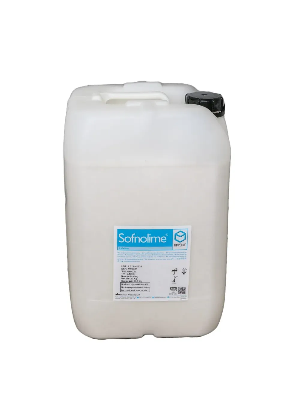 Sofnolime 797 assorbente CO2 20 kg rebreather bianco