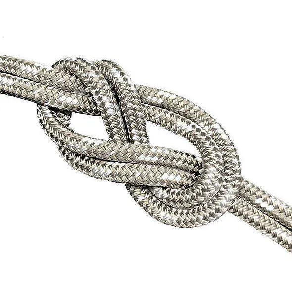 OFF Doppia Treccia cima poliestere 4 mm 150 cm grigia