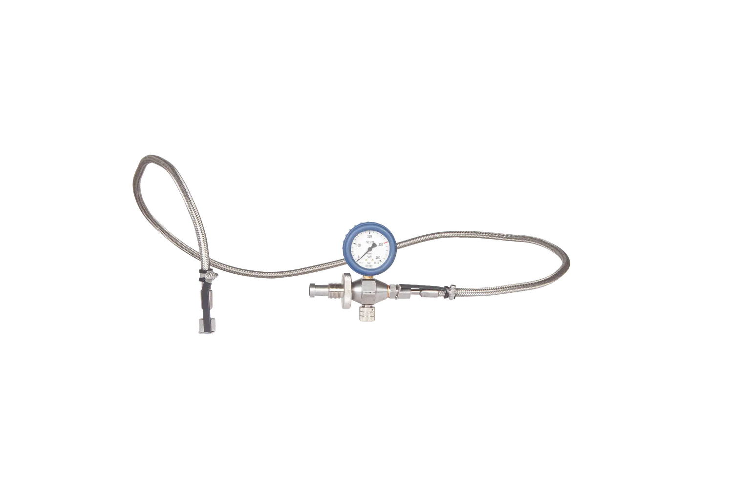 NRC tubo inox 1,65 m manometro Wika DIN G5/8