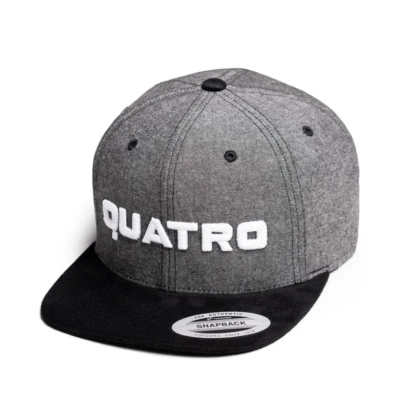 Quatro Snapback Grey Blk Lrg cappellino grigio snapback