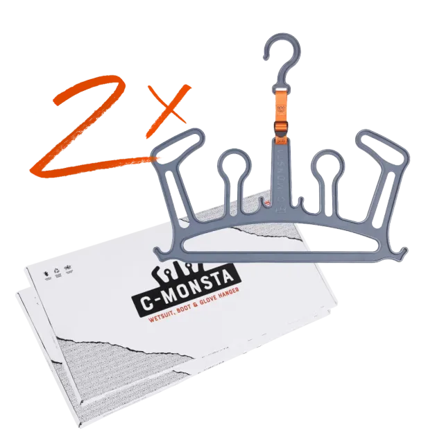C-Monsta Hanger V2 appendimuta grigio 2 pezzi