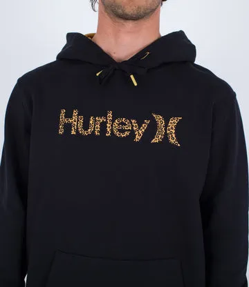 Hurley Toledo Basic felpa cappuccio uomo nera