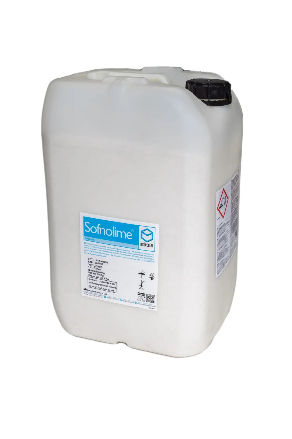 Sofnolime 797 assorbente CO2 20 kg rebreather bianco