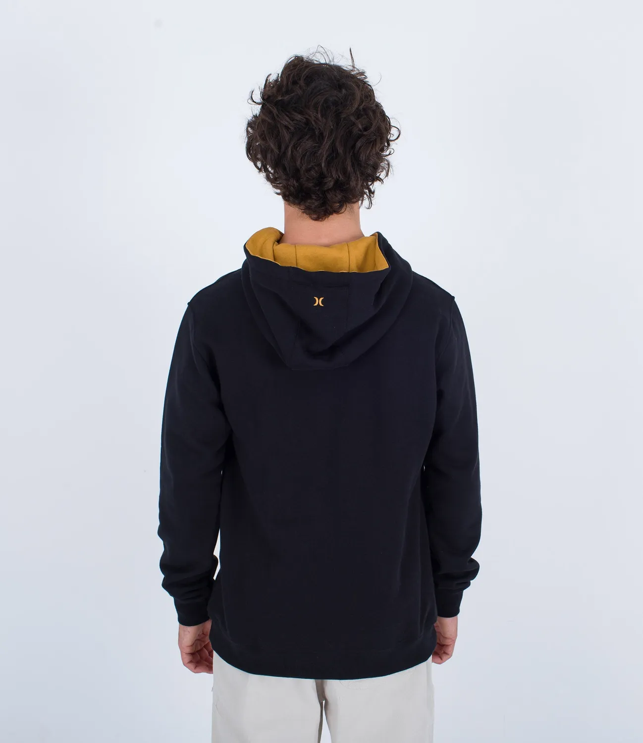 Hurley Toledo Basic Hood felpa cappuccio uomo nera cotone
