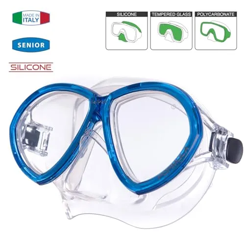 Salvas Formula maschera sub blu doppia lente vetro temperato