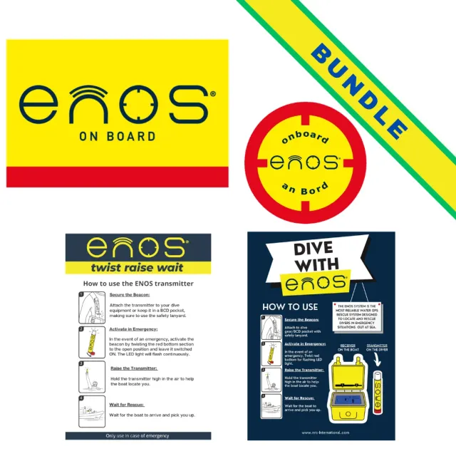 NRC ENOS kit segnaletica barca 4 pezzi