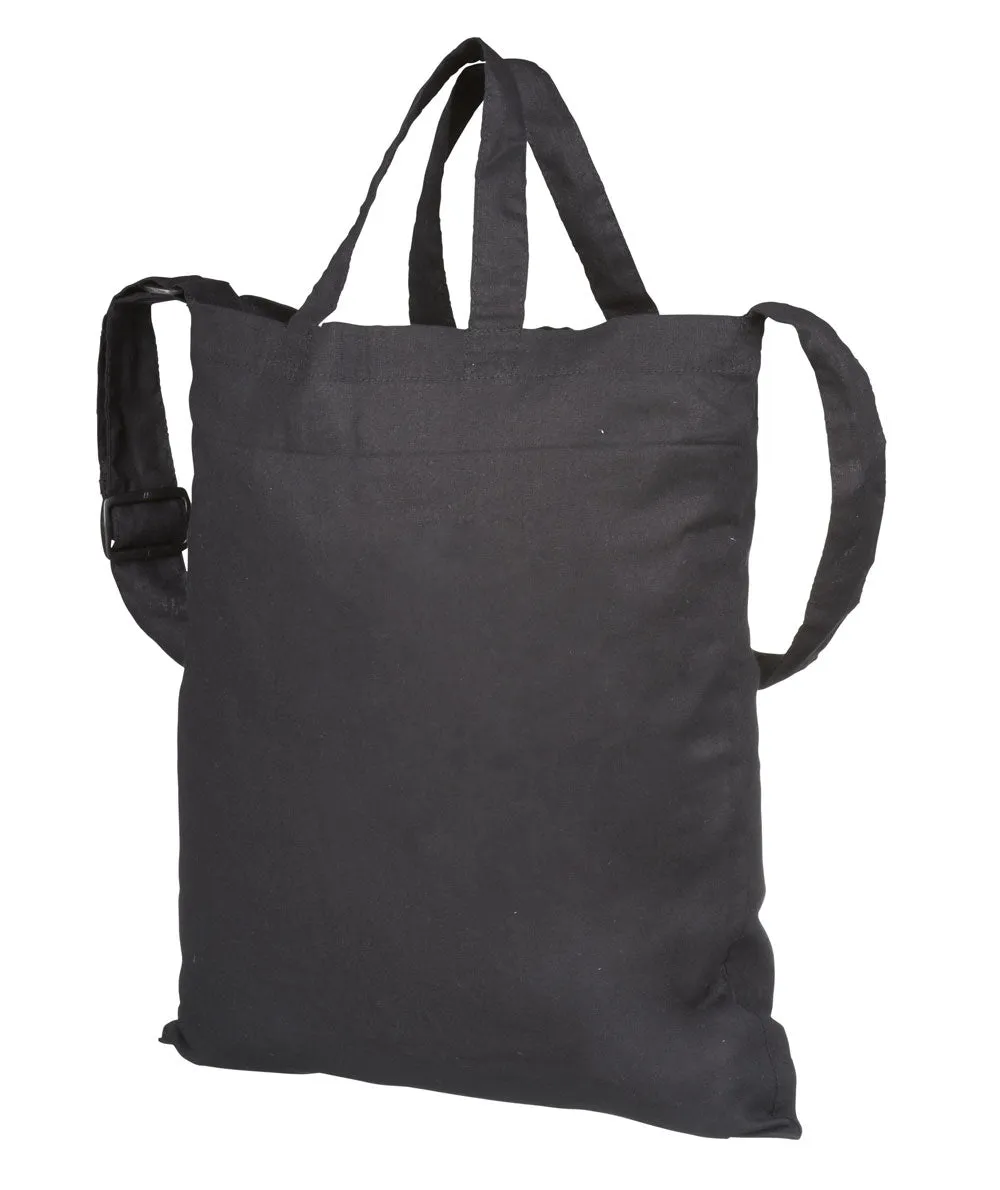 Hatropina Shopper Cotone Nera 40x42 cm Tracolla