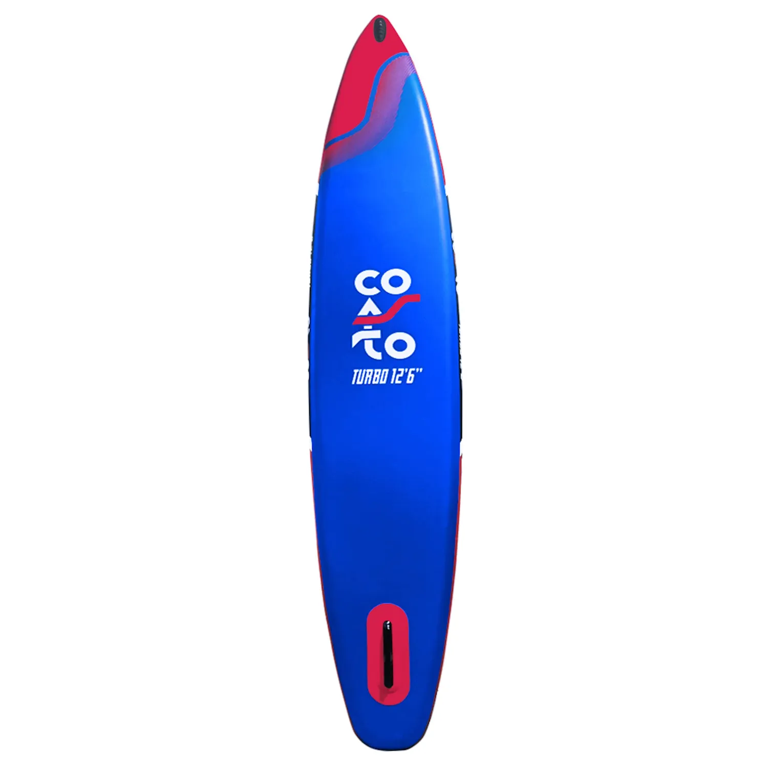 Coasto Turbo tavola SUP gonfiabile 12'6'' blu rosso rigida