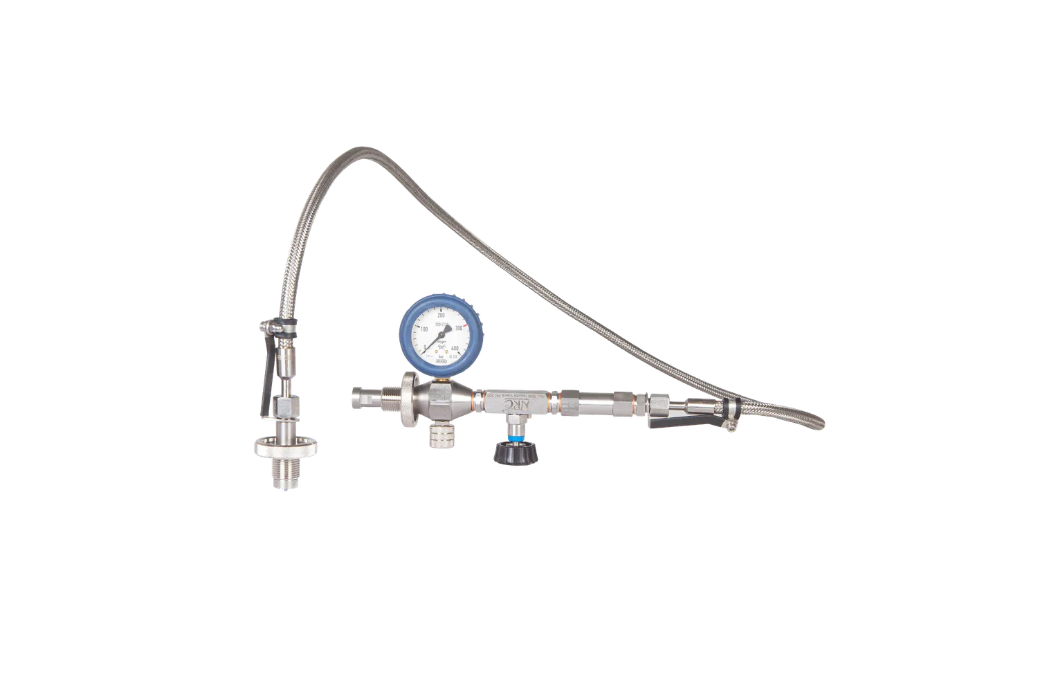 NRC Overflow Frusta travaso 1,65 m DIN con manometro