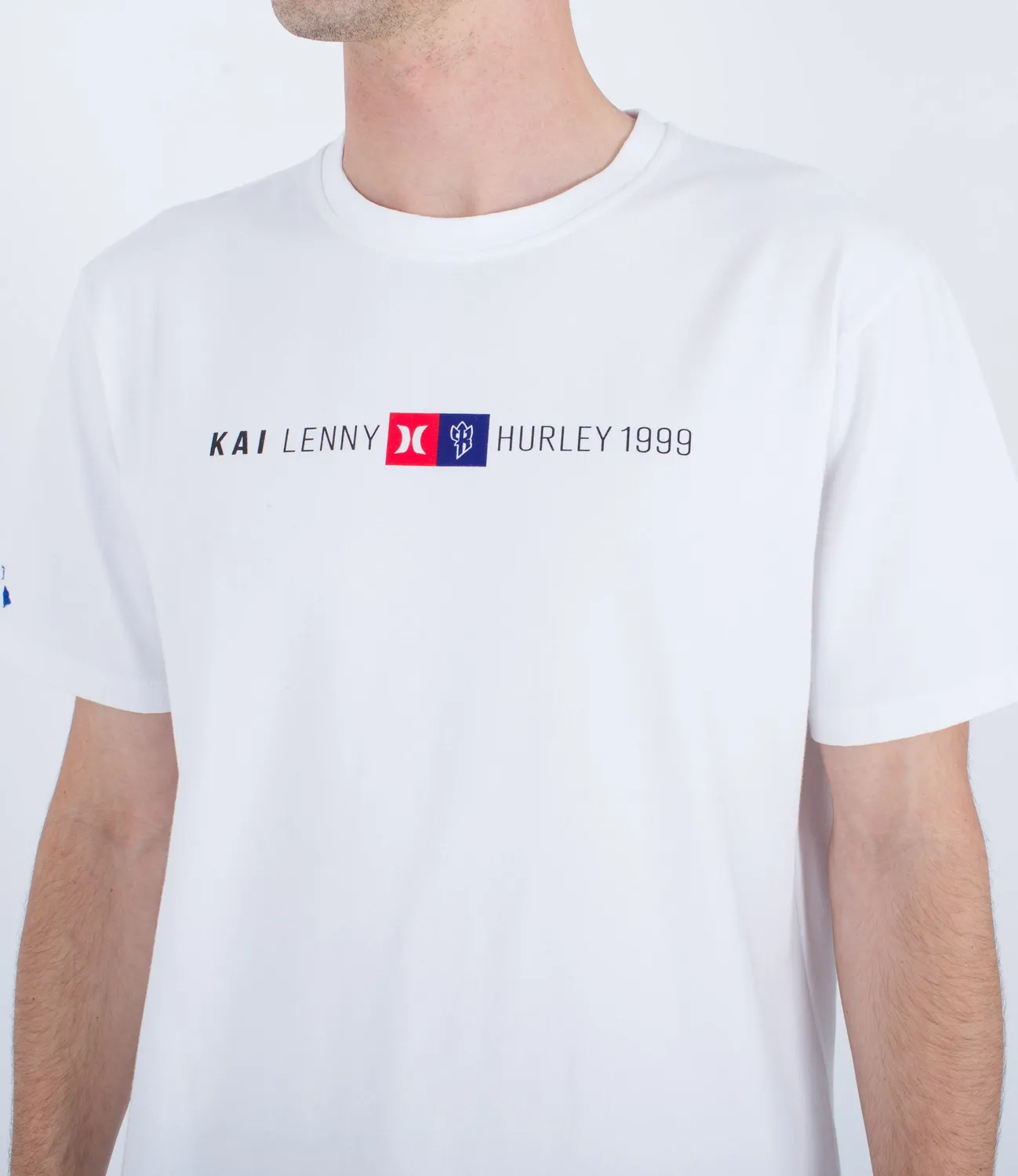 Hurley Kai Lenny Logo SS Tee T-Shirt Bianca Cotone