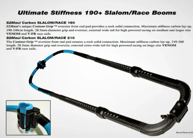 S2Maui Slalom 100% carbonio boma 190-240 rigido race