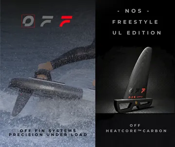 Off Fins NOS pinna windsurf freestyle full carbon