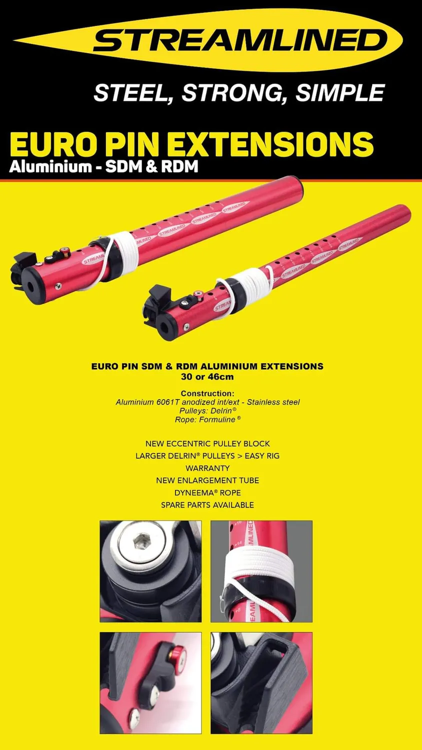Streamlined Red-Line prolunga windsurf RDM 30cm US Cup