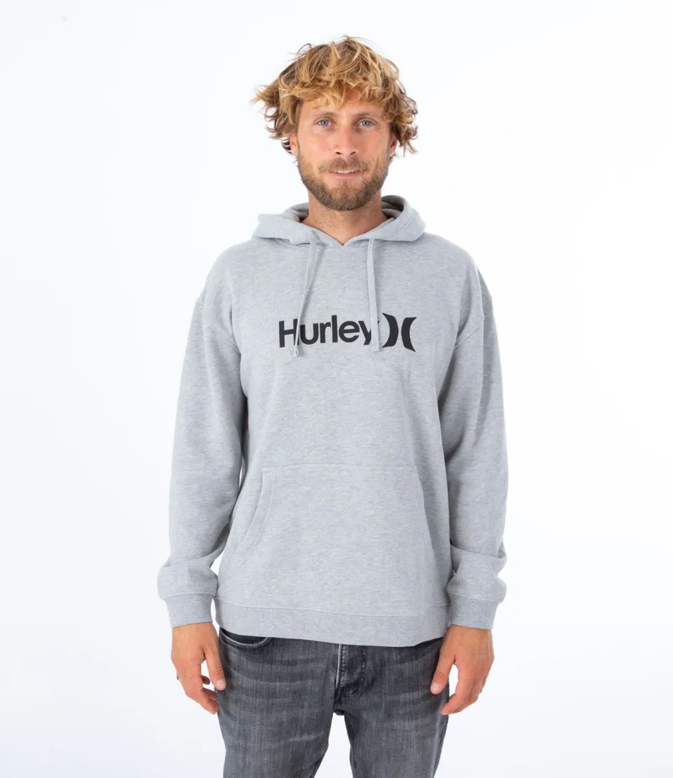 Hurley O&O Solid Core felpa cappuccio uomo grigia