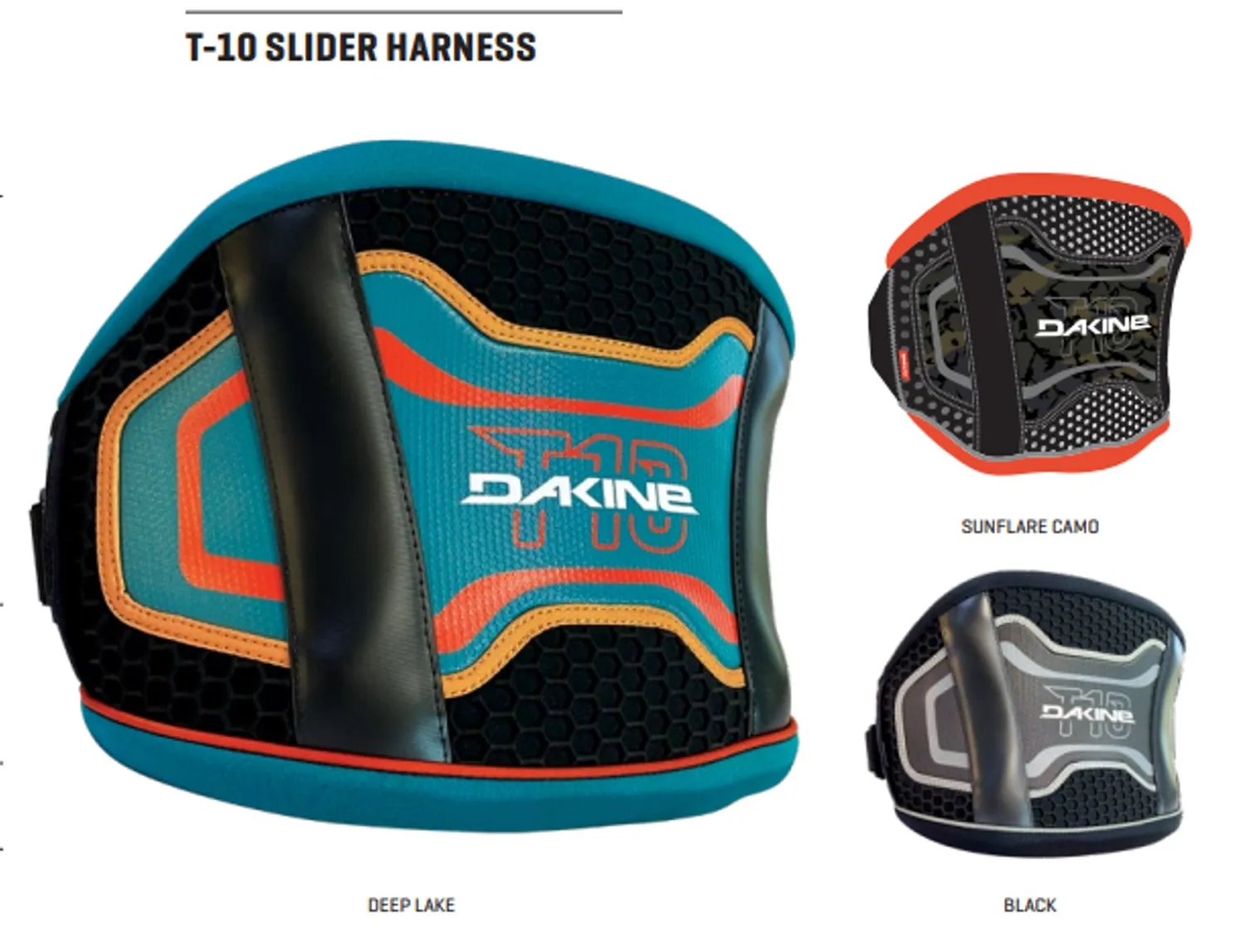 Dakine T-10 Slider Trapezio Windsurf Arancione 2023 Gancio
