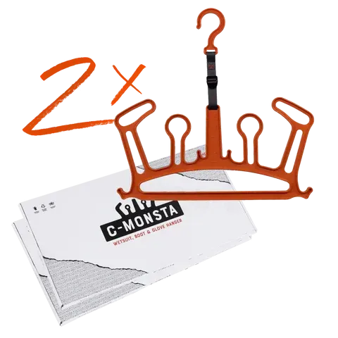 C-Monsta Hanger V2 appendimuta arancione 2 pezzi