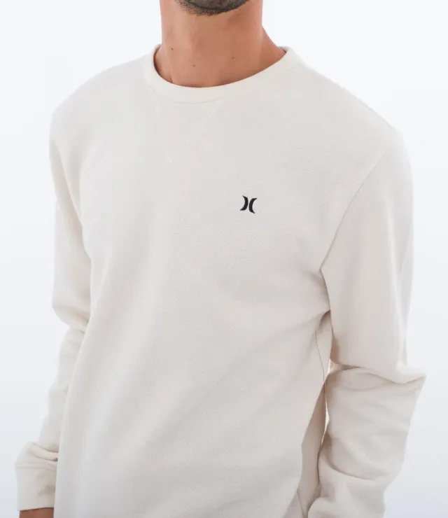 Hurley Fundamental felpa girocollo uomo cotone 270g