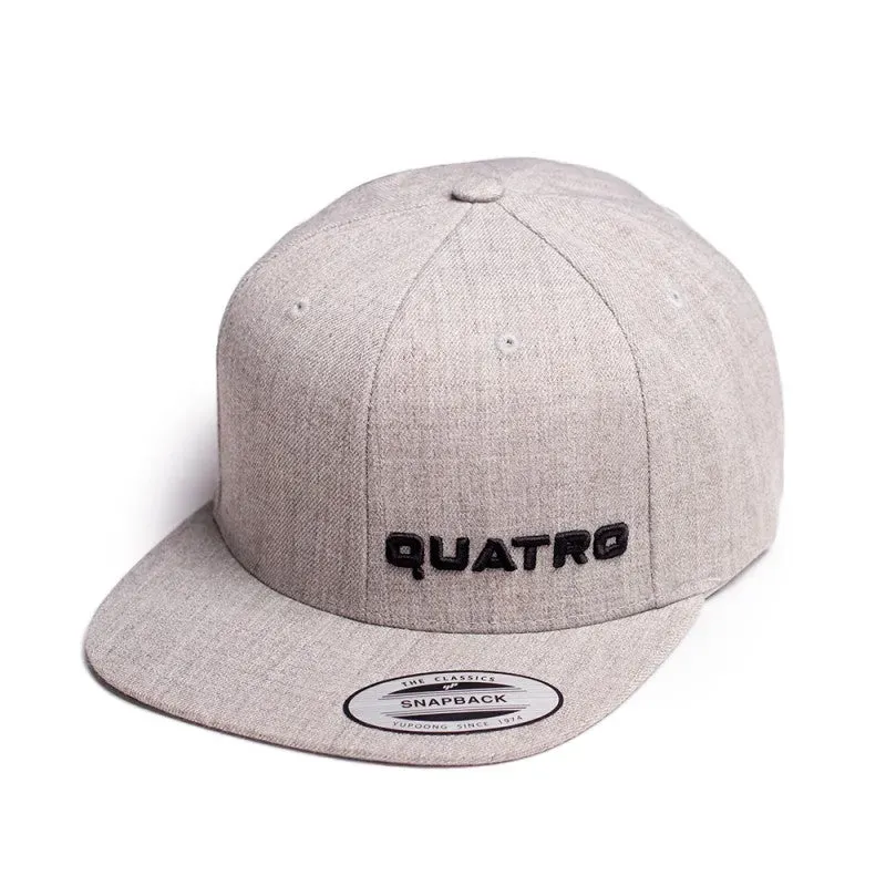 Quatro Snapback cappellino grigio heather S/M