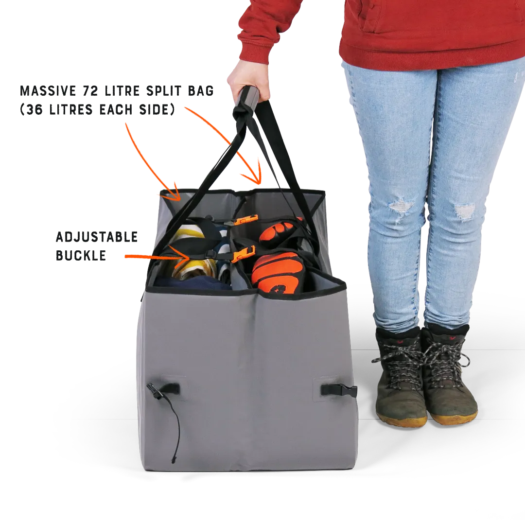 C-Monsta Split Bag borsa muta bundle grigio strutturata