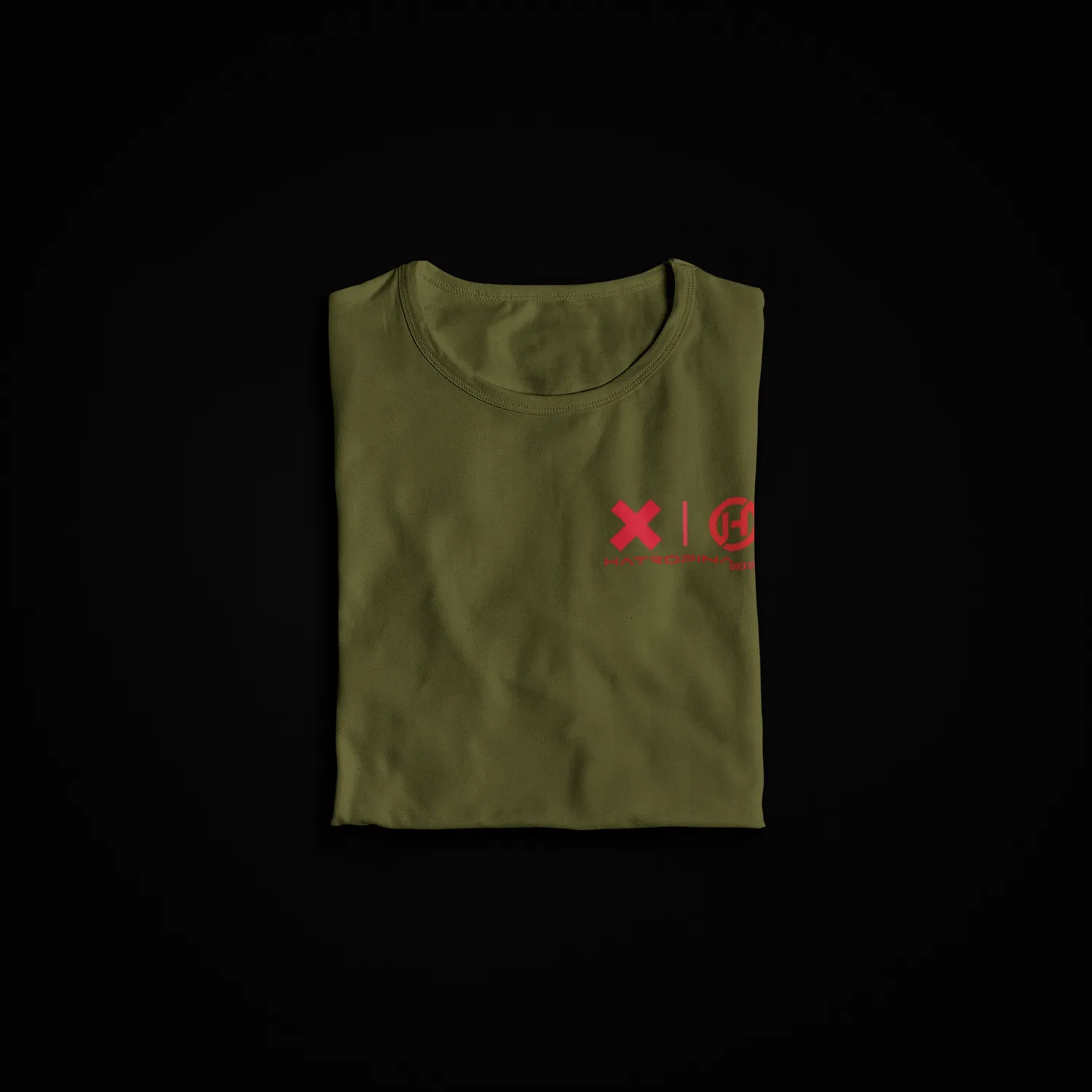 Hatropina Sucks t-shirt uomo verde militare cotone