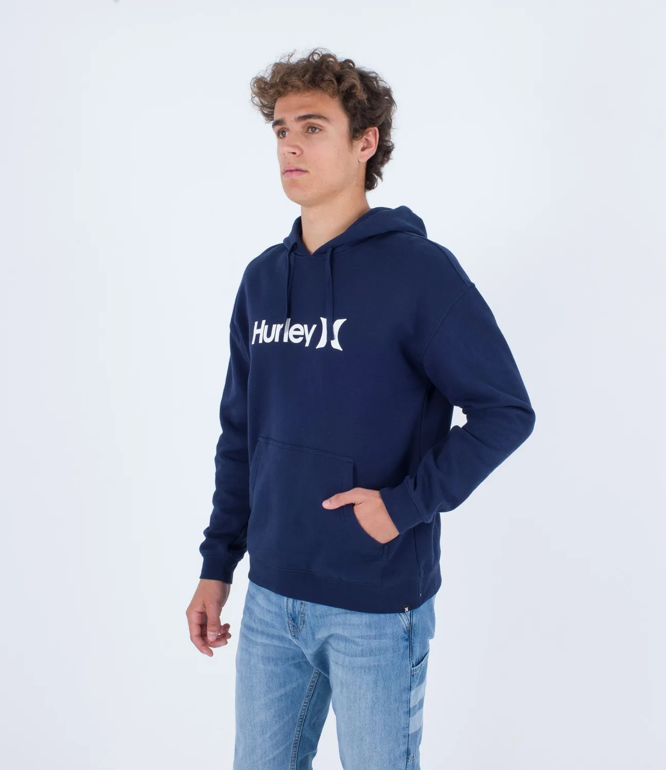 Hurley O&O Solid Core Obsidian felpa cappuccio uomo