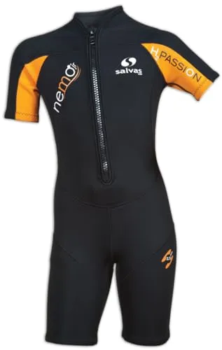 Salvas Nemo Jr 2,5 mm shorty bambino S/8 zip frontale