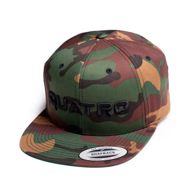 Quatro Snapback cappellino cotone camo taglia unica regolabile