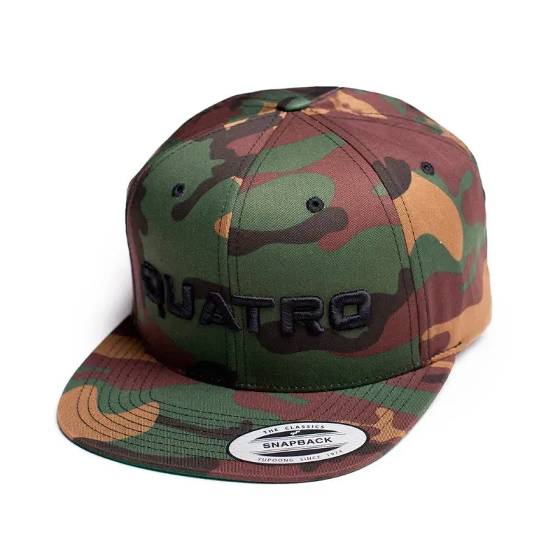Quatro Snapback cappellino cotone camo taglia unica regolabile