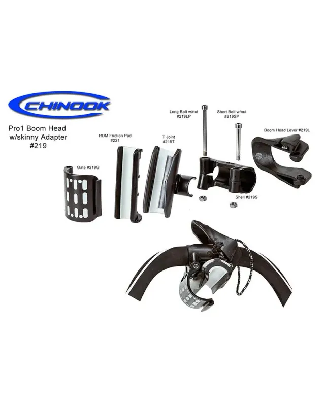 Chinook Pro-1 testata boma completa con adattatore RDM