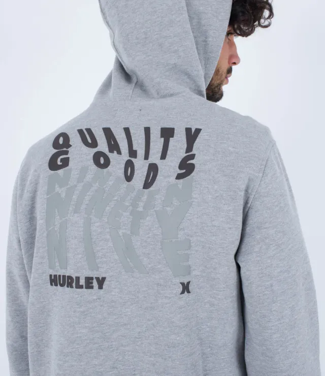 Hurley Warped felpa cappuccio cotone pesante