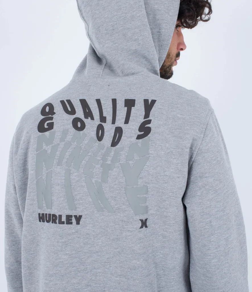 Hurley Warped felpa con cappuccio uomo stampa