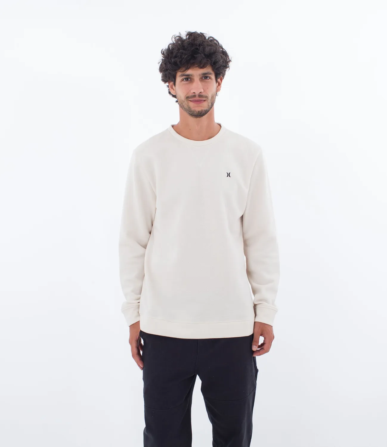 Hurley Fundamental LS felpa girocollo french terry
