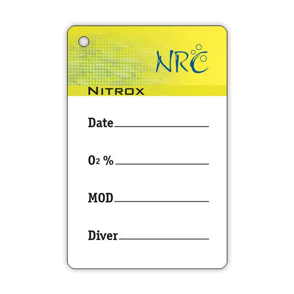 NRC Nitrox Tank ID Pack 5 bombole cover 12/15 L