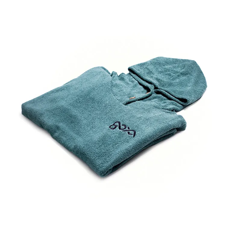 Goya poncho spugna taglia unica verde petrolio