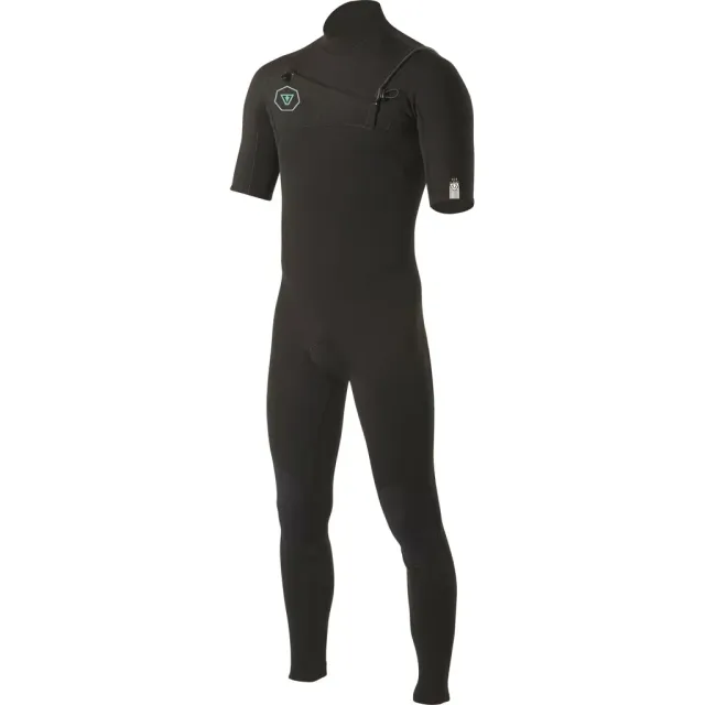 Vissla 7 Seas 2/2 muta corta front zip nera