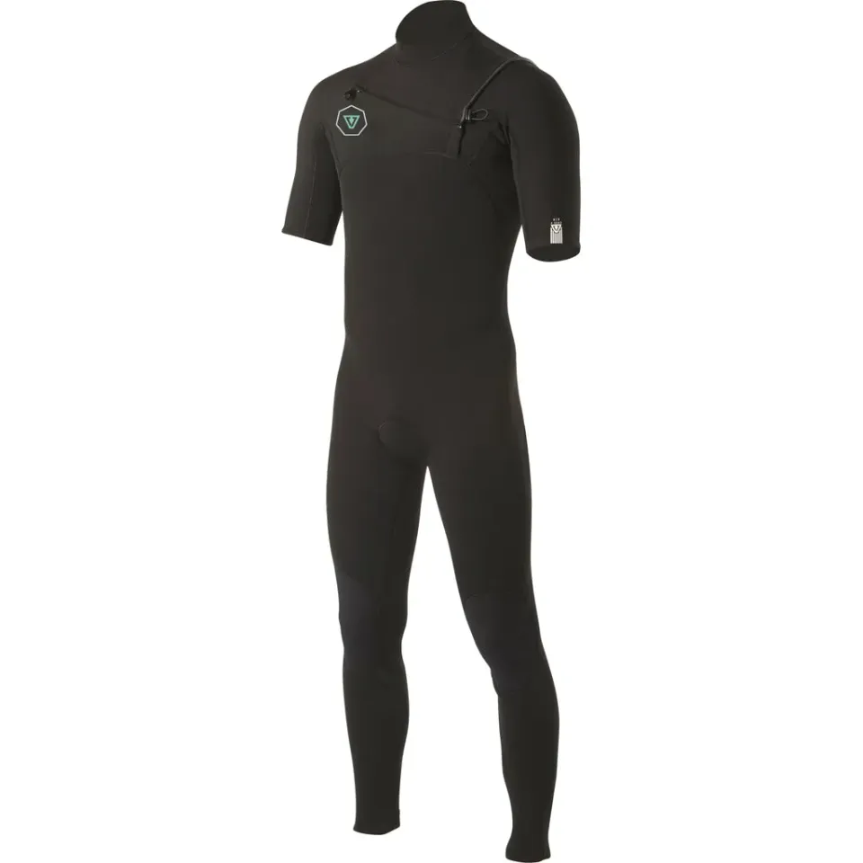 Vissla 7 Seas 2/2 SS Full Suit muta front zip nera
