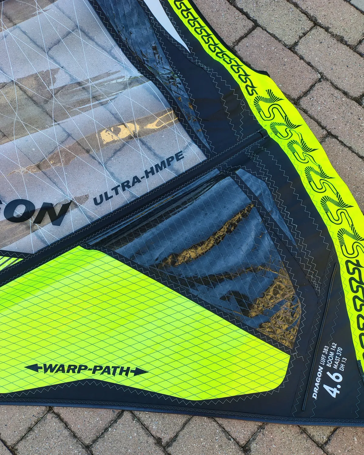 S2Maui Dragon Ultra-HMPE vela windsurf 4.6 usata