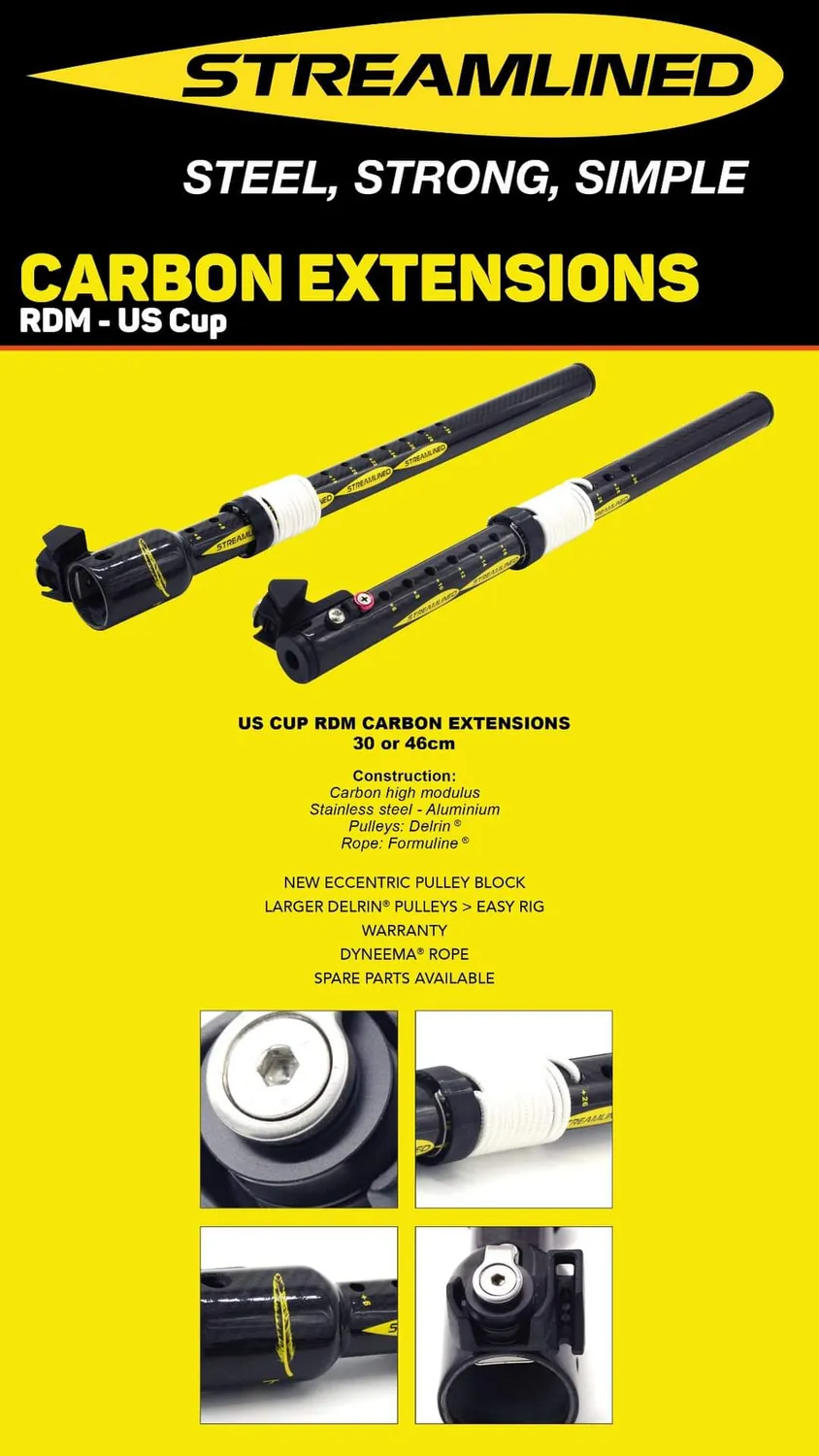 Streamlined Carbon Extension prolunga RDM 30cm US Cup