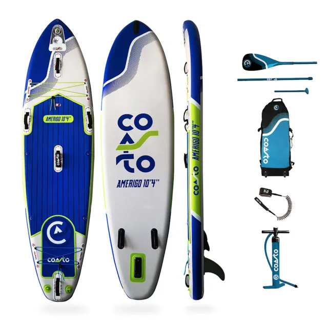 Coasto Amerigo SUP gonfiabile 10'4" blu bianco verde 125 kg