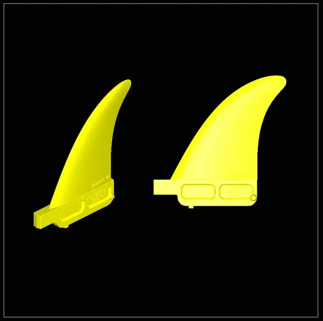 K4 Shark II Front 1° pinne windsurf coppia