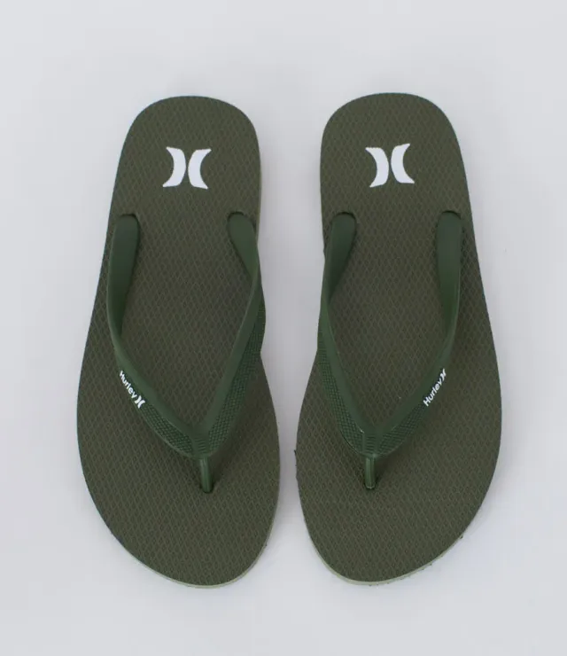 Hurley Icon Solid infradito olive gomma
